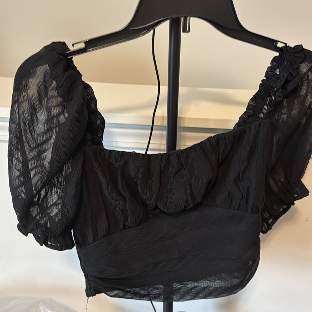 New Black Women Summer Elegant Vintage blouse